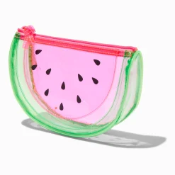 Claire's Trousses De Maquillage-Trousse de maquillage pastèque transparente