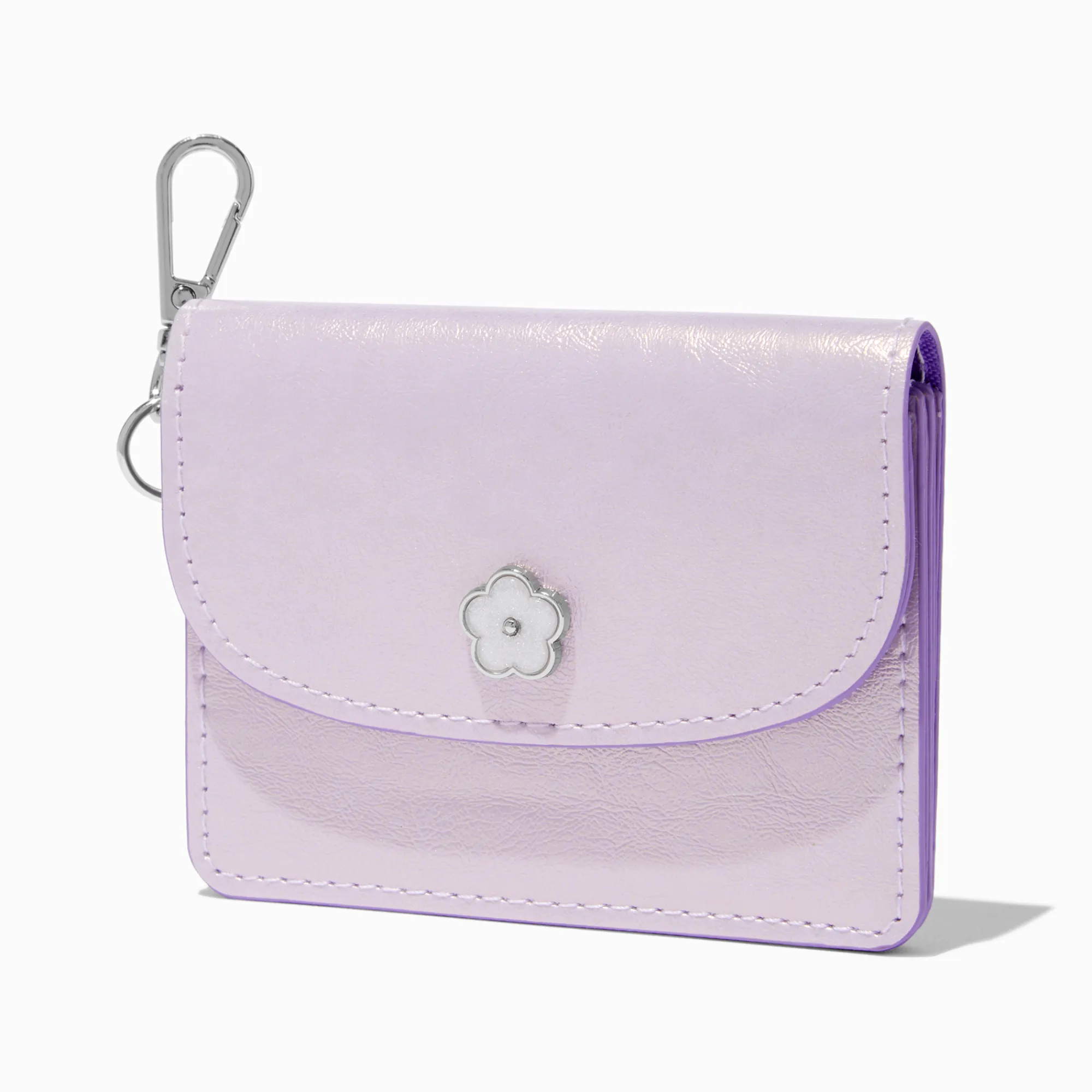 Claire's Portefeuilles-Étui pour cartes violet marguerite iridescent