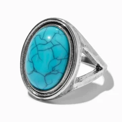 Claire's Bagues-Turquoise Statement Ring