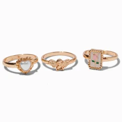 Claire's Bagues-Uptown Girl Rings - 3 Pack