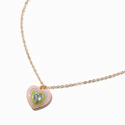 Claire's Colliers-Uptown Pulse Heart Pendant Necklace