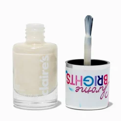 Claire's Ongles-Vernis à ongles unique Chrome Brights - Blanc