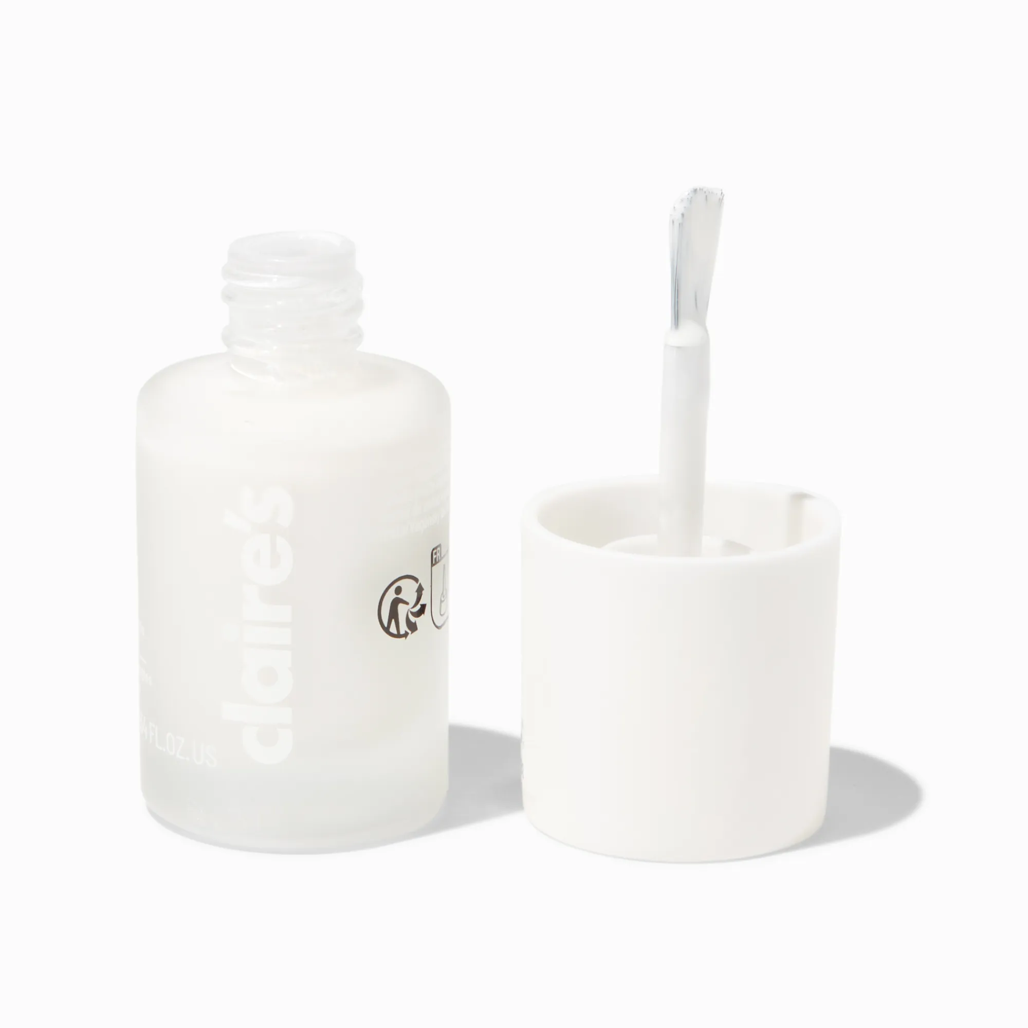 Claire's Ongles-Vernis à ongles vegan effet mat - Blanc