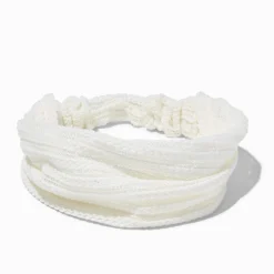 Claire's Bandeaux Et Serre-têtes-White Sheer Headwrap